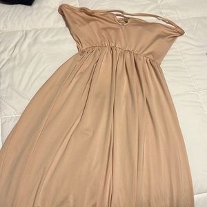 Strappy strapless maxi dress. Very soft silky